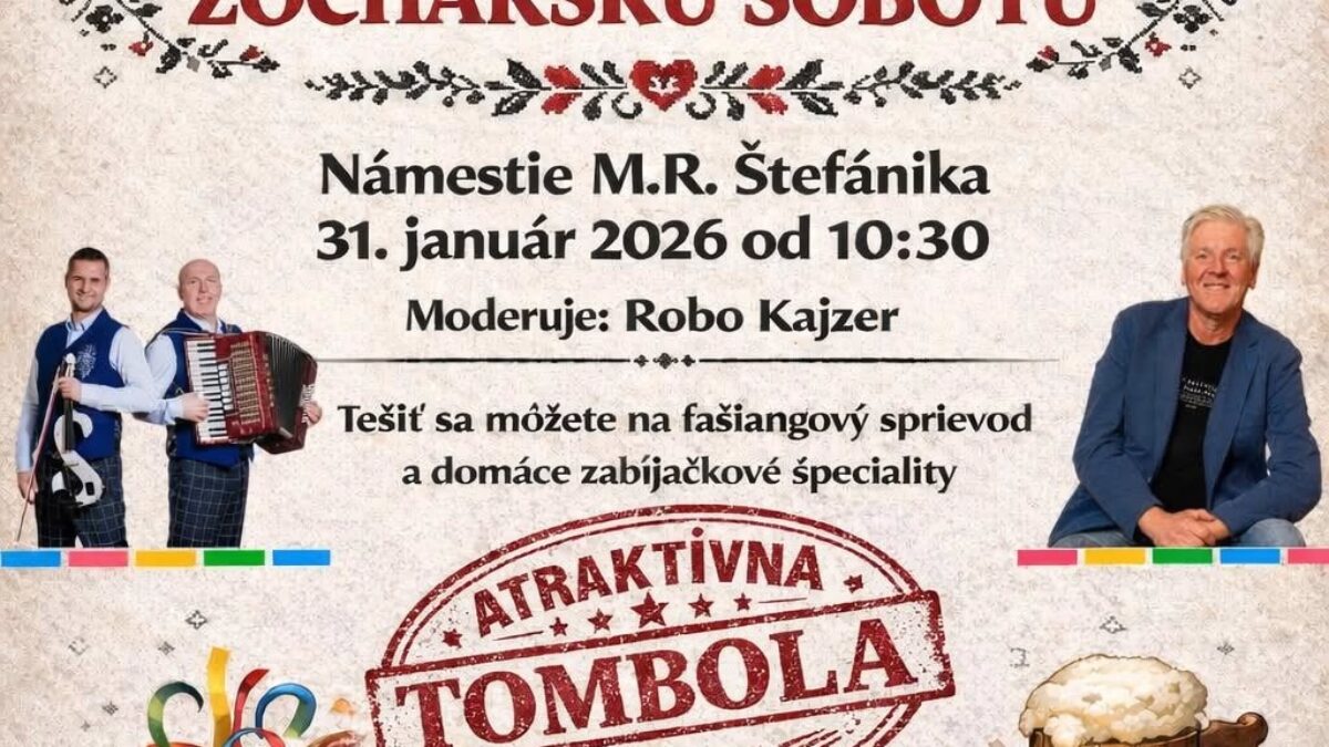 Kultúra Topoľčany: Pozývame vás 31. januára na Fašiangovú žochársku sobotu.