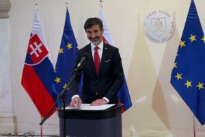 Tlačová konferencia ministra J. Blanára k návrhu stanoviska k iniciatíve na zalo...