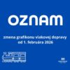 Mesto Nové Mesto nad Váhom: Upozornenie na zmenu grafikonu vlakovej dopravy