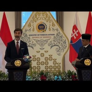 Tlačový brífing ministrov zahraničných vecí SR a Indonézie