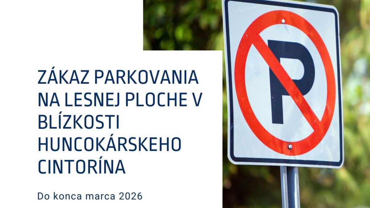 Mesto Modra: ZÁKAZ PARKOVANIA NA LESNEJ PLOCHE V BLÍZKOSTI HUNCOKÁRSKEHO CINTORÍNA