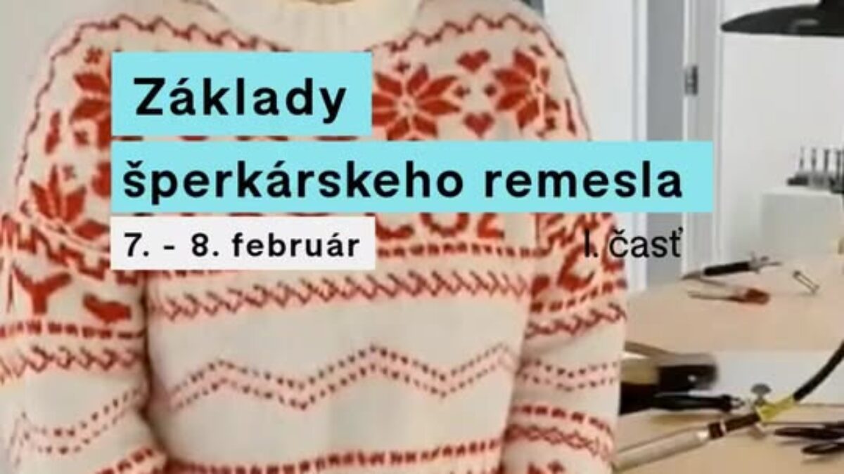 Mesto Nitra: Nauč sa základy šperkárskeho remesla aj ty.  Už 7.2. – 8.2. na víkendovom workshope. Rezervuj si jedno z posledných miest ešte dnes, link nájdeš v komentári a v stories