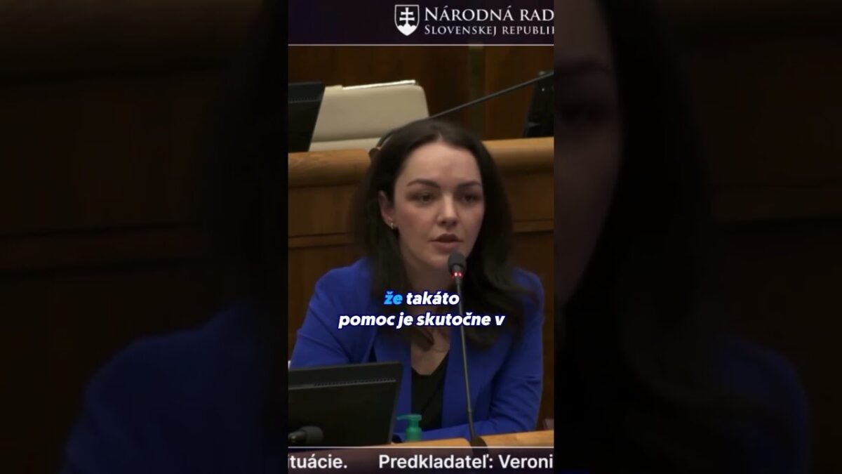 Jednoduchá otázka, ale pre pána ministra je ťažké odpovedať | Veronika ŠROBOVÁ