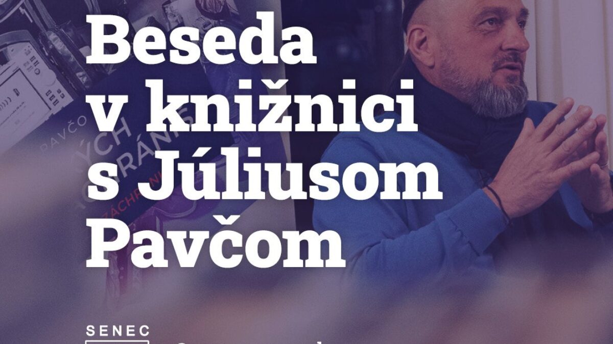 Mesto Senec: BESEDA V KNIŽNICI S JÚLIUSOM PAVČOM