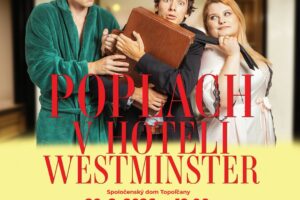 Kultúra Topoľčany: Pozývame vás na divadelné predstavenie  Poplach v hoteli West...