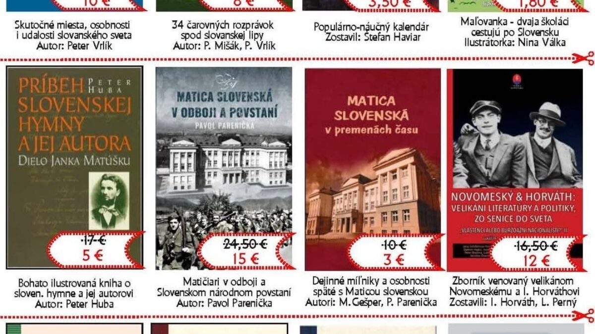 Matica slovenská: Použi kód knihobranie2 a nakúp v našom e-shope vybrané tituly vo zvýhodnených cenách  www.snn.sk/obchod