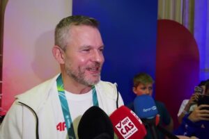 Peter Pellegrini: Brífing pri príchode na Slovenský deň v Slovenskom olympijskom...