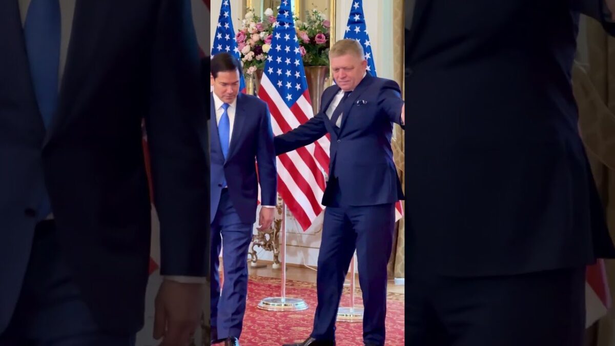 Premiér Robert Fico prijal ministra zahraničných vecí Spojených štátov amerických Marca Rubia.