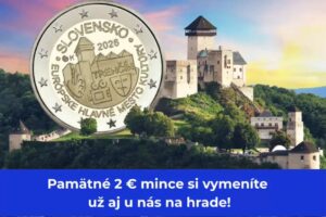 Trenčiansky hrad: Máme ich! Nové mince priamo na hrade.