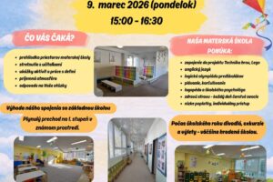 Mesto Prievidza: DEŇ OTVORENÝCH DVERÍ V MATERSKEJ ŠKOLE P. DOBŠINSKÉHO