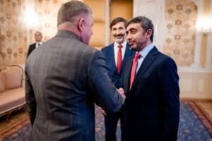 Fico a Blanár rokovali so šejkom Abdullahom bin Zayedom al Nahyanom, témou bola ...