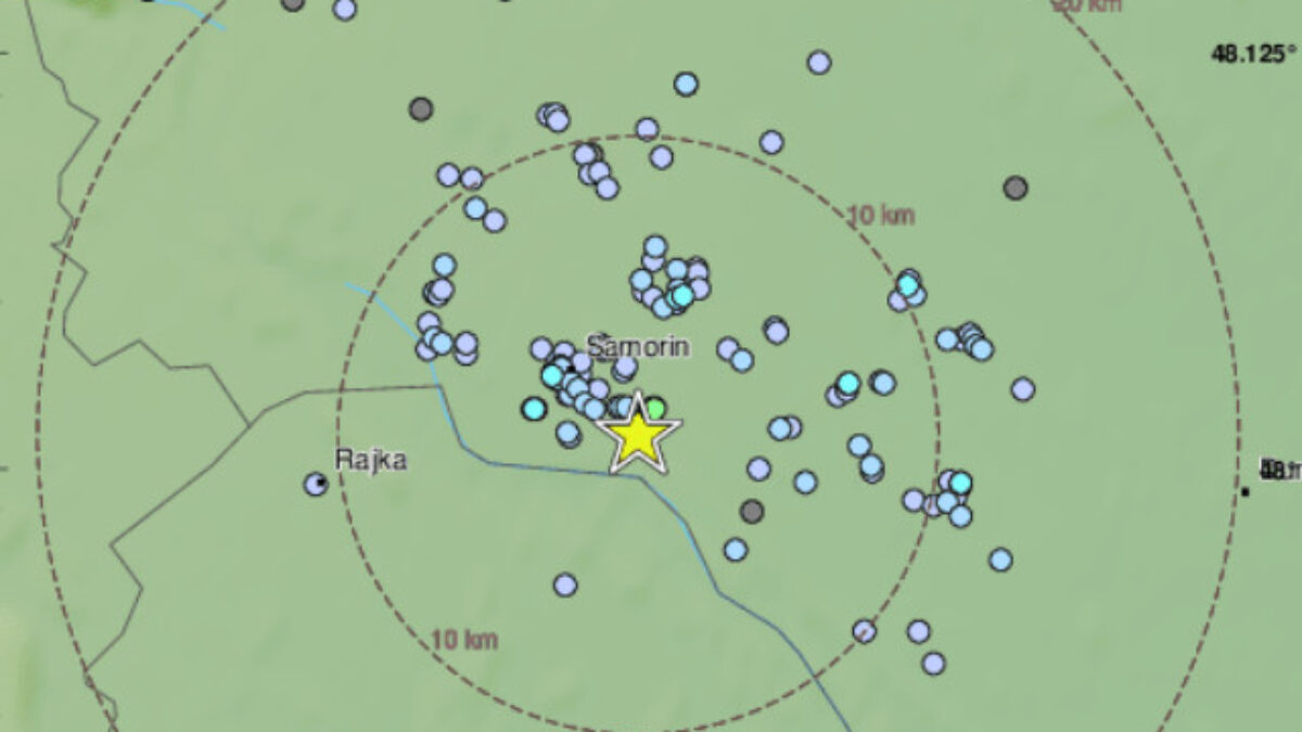 Zemetrasenie opäť zasiahlo Slovensko. Kde boli otrasy cítiť najzreteľnejšie?