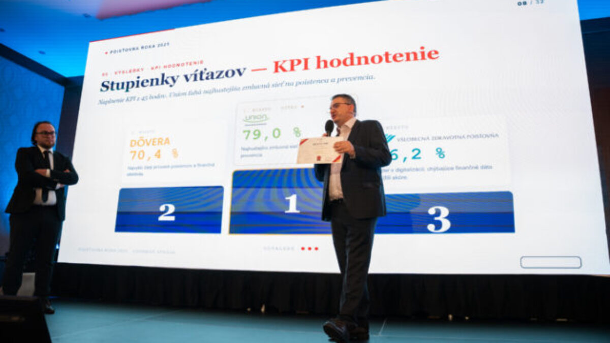 Union zdravotná poisťovňa uspela v hodnotení Poisťovňa roka 2025. Ocenenie jej priniesla dostupnosť lekárov a preventívnych vyšetrení